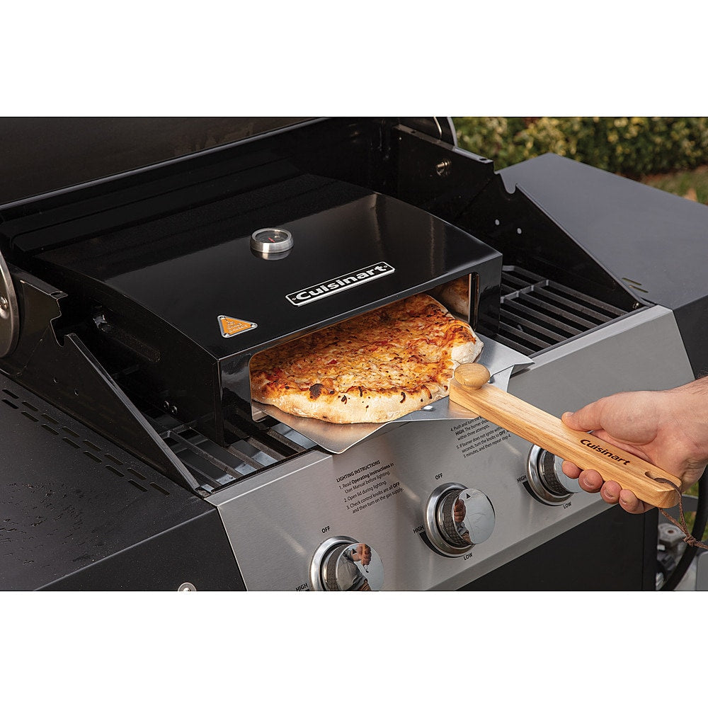 Cuisinart - Grill Top Pizza Oven Kit - Black & Stainless Steel_10