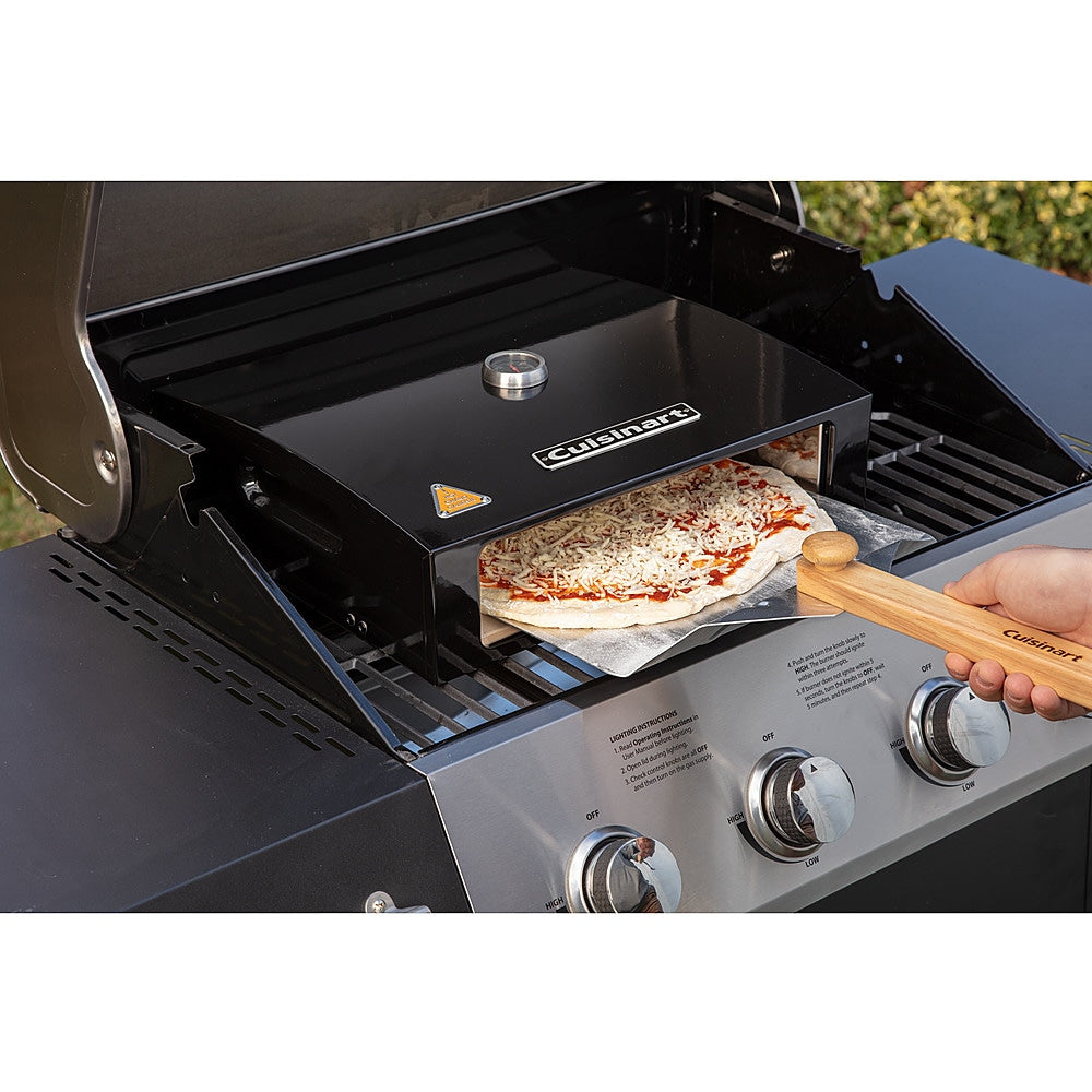 Cuisinart - Grill Top Pizza Oven Kit - Black & Stainless Steel_9