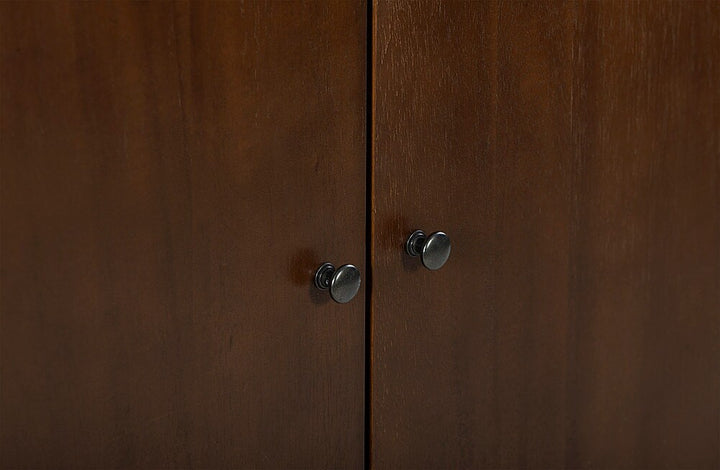 Adore Decor - Brookline Classic 2-Door Cabinet - Walnut Brown_7
