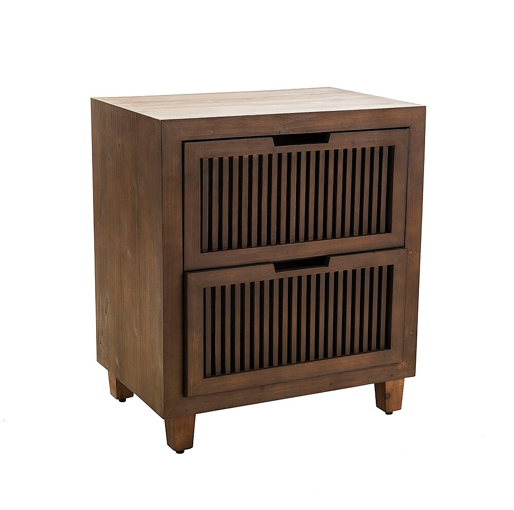 Adore Decor - Sawyer 2-Drawer Cabinet - Brown_1