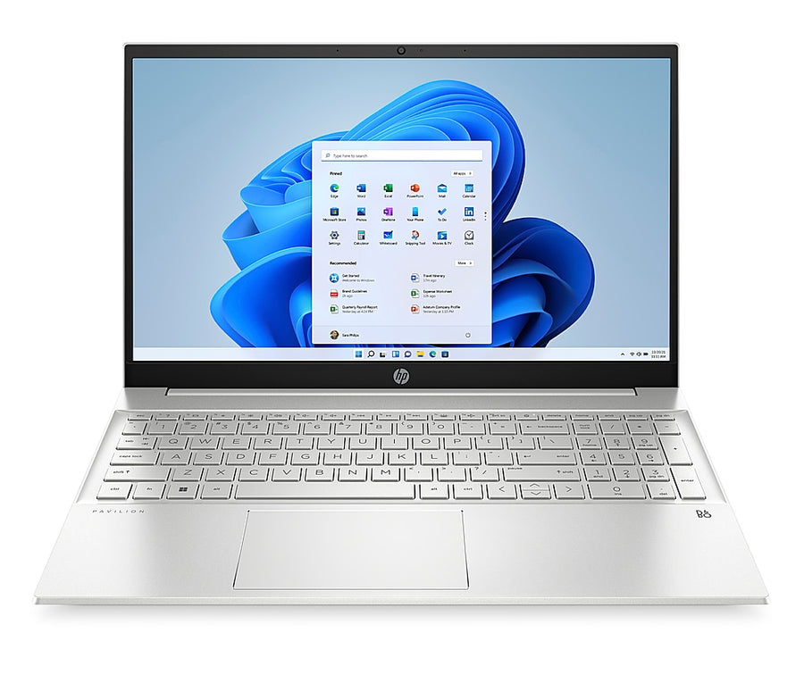 HP - Pavilion 15.6" Touch-Screen Laptop - Intel Core i5-1235U - 8GB Memory - 256GB SSD - Ceramic white_0