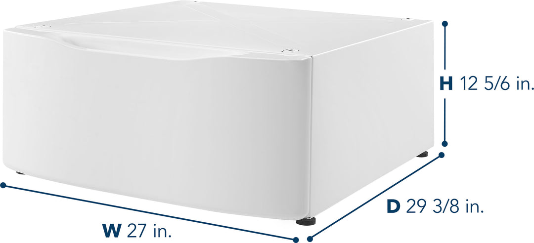 Insignia™ - Laundry Pedestal for Select Insignia Washer and Dryers - White_5