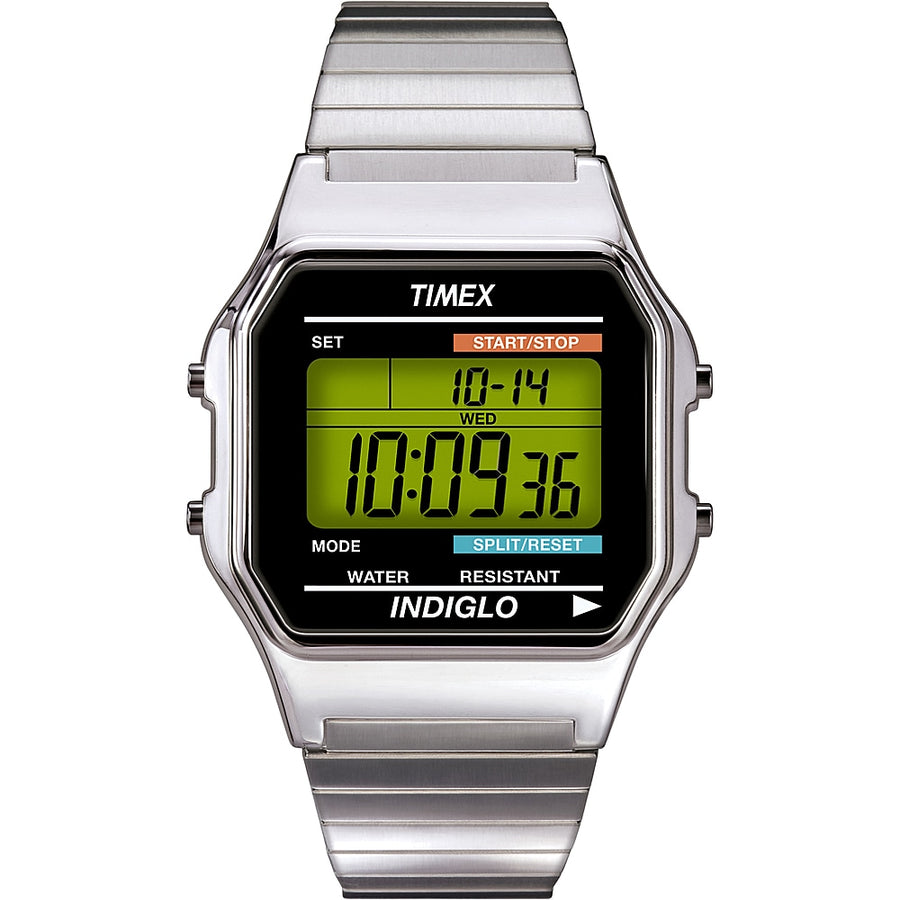Timex Men's Classic Digital 34mm Watch - Silver-Tone XL_0