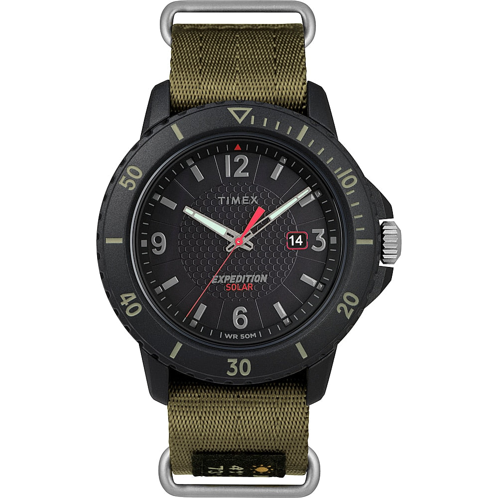Timex Men's Expedition Gallatin Solar 45mm Watch - Green/Black_0
