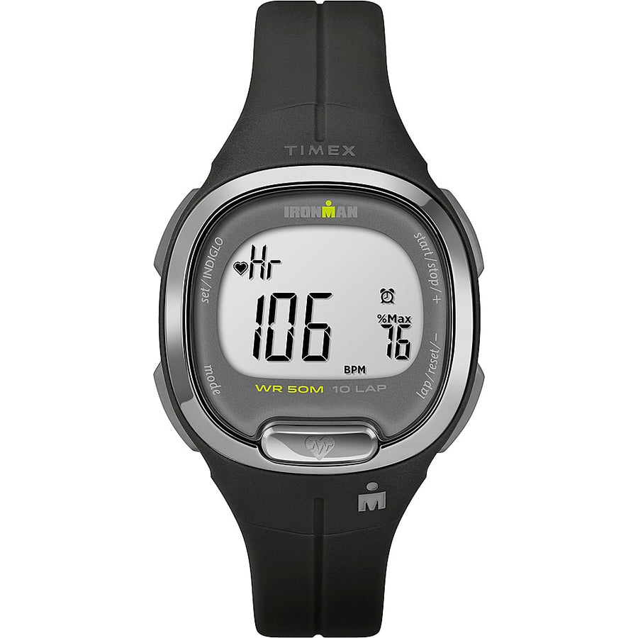 TIMEX IRONMAN Transit+ Watch with Activity Tracking & Heart Rate 33mm - Black/Silver-Tone_0