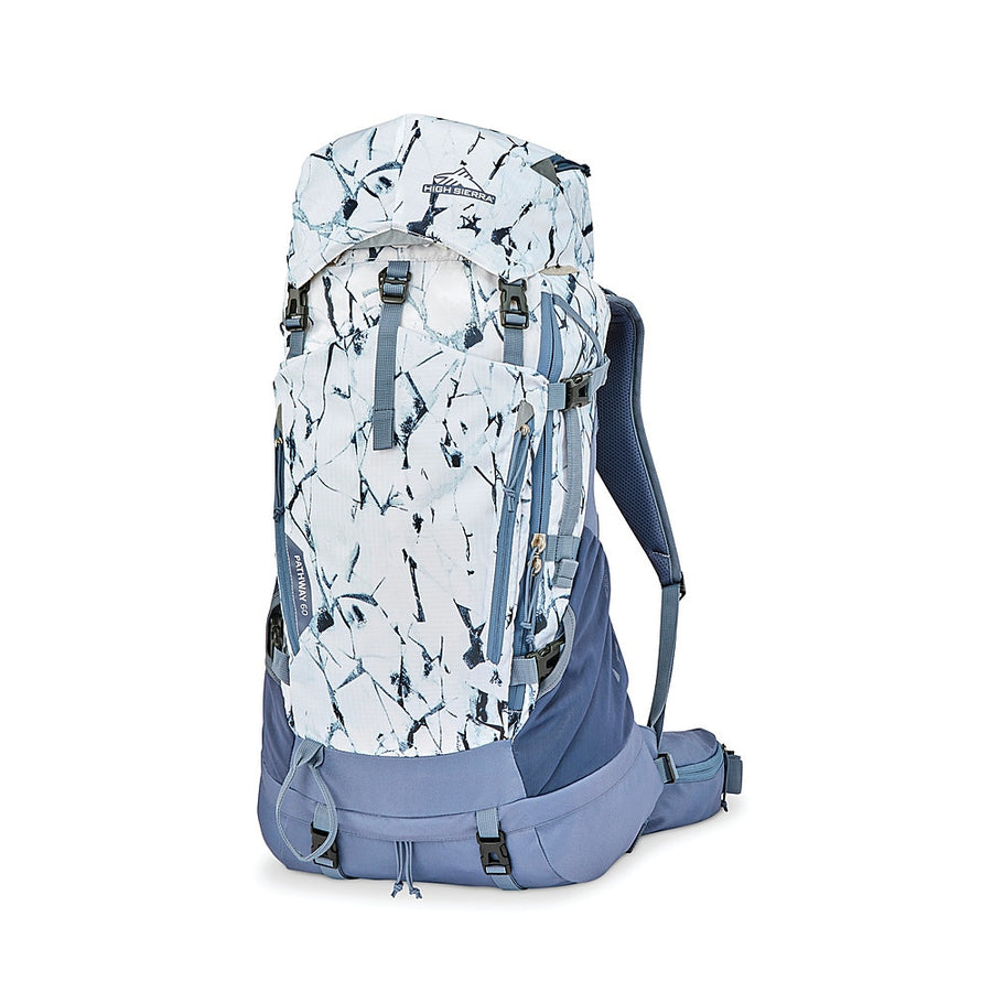 High Sierra - Pathway 2.0 Women's 60L Backpack - WHITE CRACKED ICE/GREY BLUE_0