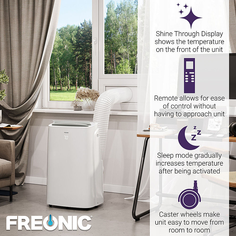 Freonic - 350 Sq. Ft. Portable Air Conditioner - White_9