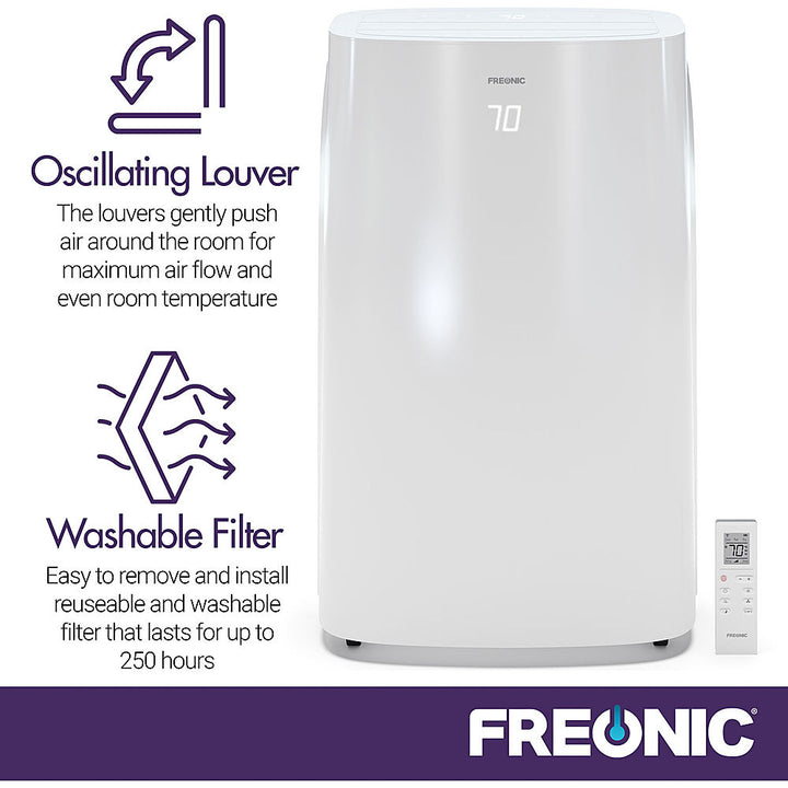 Freonic - 300 Sq. Ft. Portable Air Conditioner - White_7