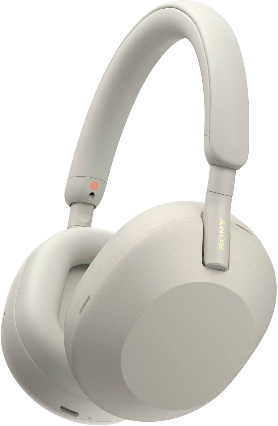 Sony - WH-1000XM5 Wireless Noise-Canceling Over-the-Ear Headphones - Silver_0