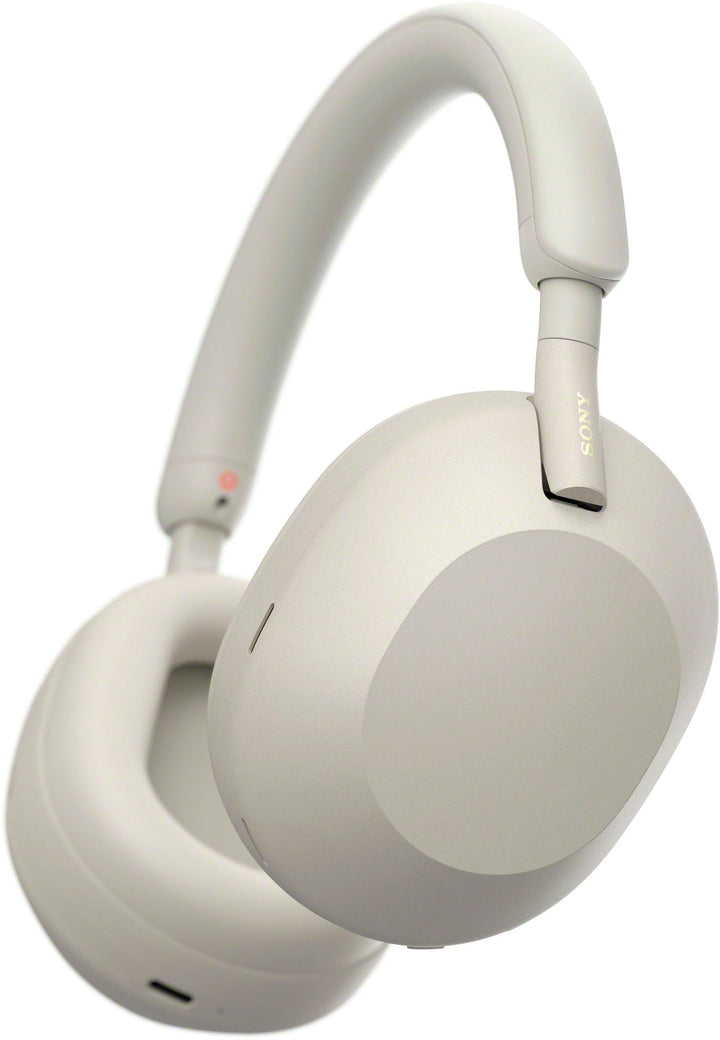 Sony - WH-1000XM5 Wireless Noise-Canceling Over-the-Ear Headphones - Silver_8