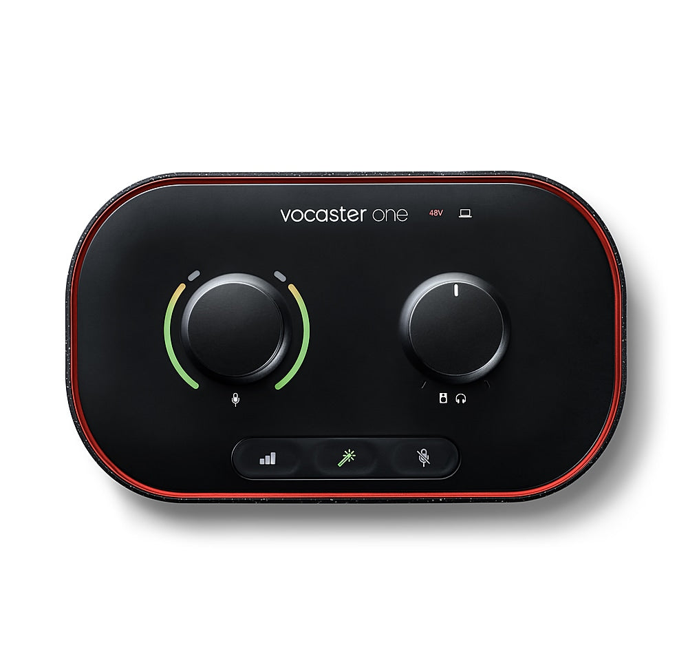Focusrite - Vocaster One USB audio interface for solo podcasts - record broadcast quality with ease!_2