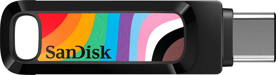 SanDisk - Ultra Dual Drive Go Rainbow Pride Edition 128GB USB Type-A/USB Type-C Flash Drive_0