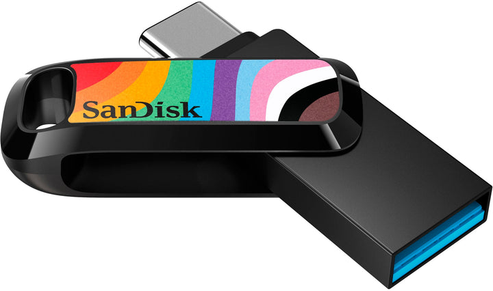 SanDisk - Ultra Dual Drive Go Rainbow Pride Edition 128GB USB Type-A/USB Type-C Flash Drive_8