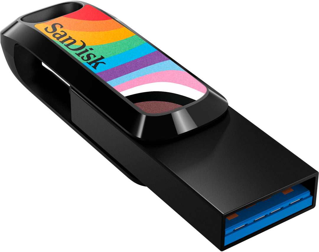 SanDisk - Ultra Dual Drive Go Rainbow Pride Edition 128GB USB Type-A/USB Type-C Flash Drive_6