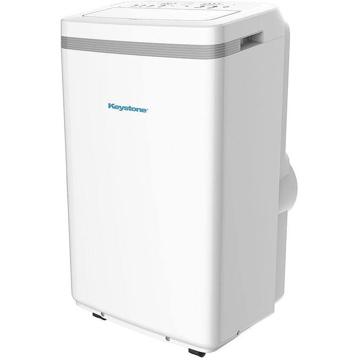 Keystone - 350 Sq. Ft. Portable Air Conditioner with Dehumidifier - White_0