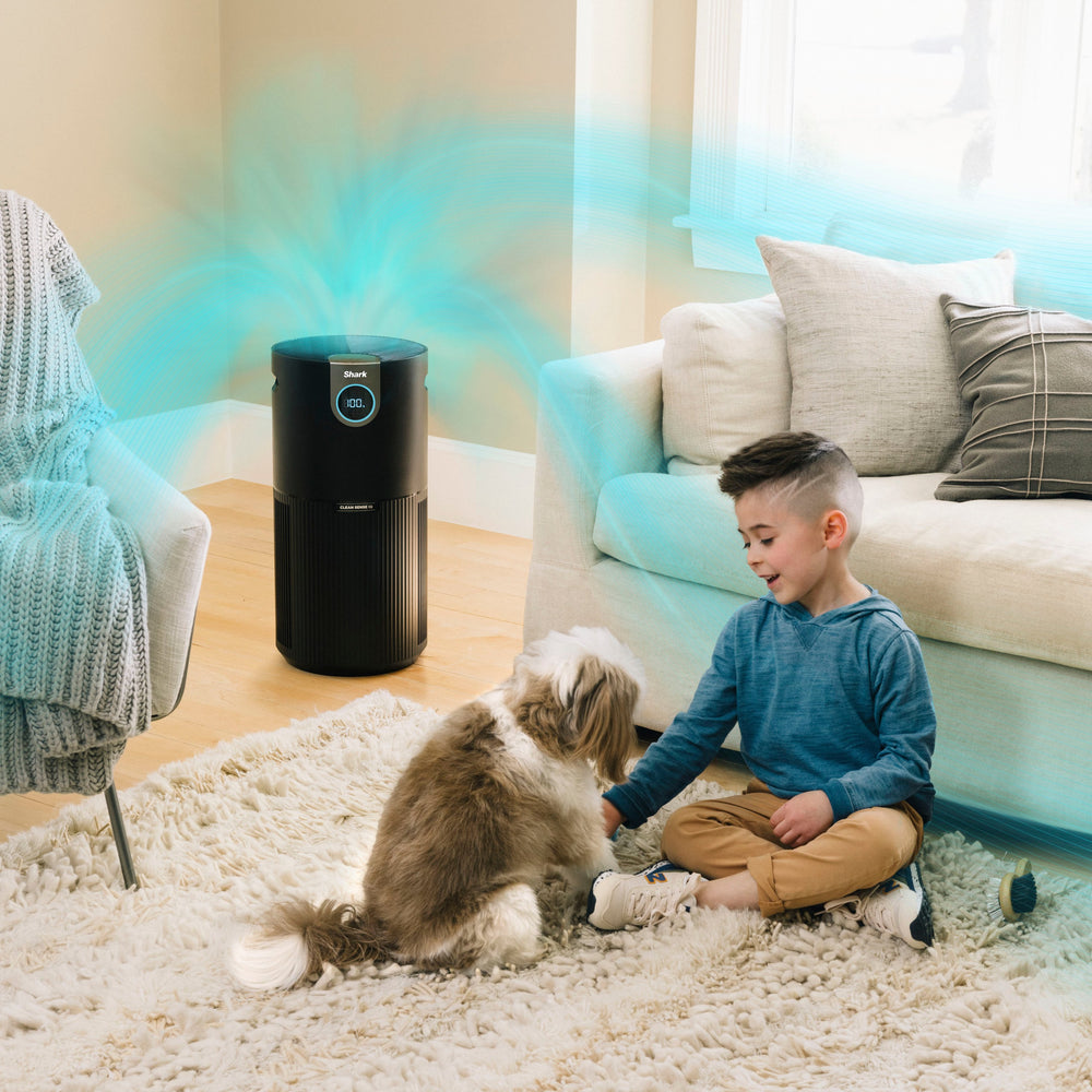 Shark - Air Purifier MAX with True HEPA, Microban Antimicrobial Protection, Cleans up to 1200 Sq. Ft - Charcoal Grey_1