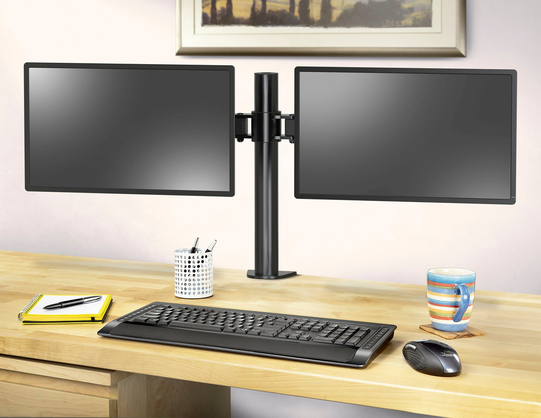 Insignia™ - Dual Screen Desktop Mount for Monitors up to 30" - Black_3