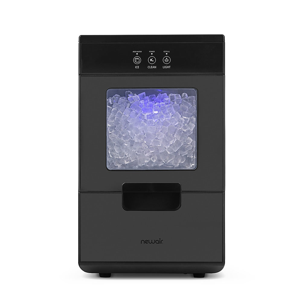 NewAir - 44lb. Nugget Countertop Ice Maker with Self-Cleaning Function - Black stainless steel_2