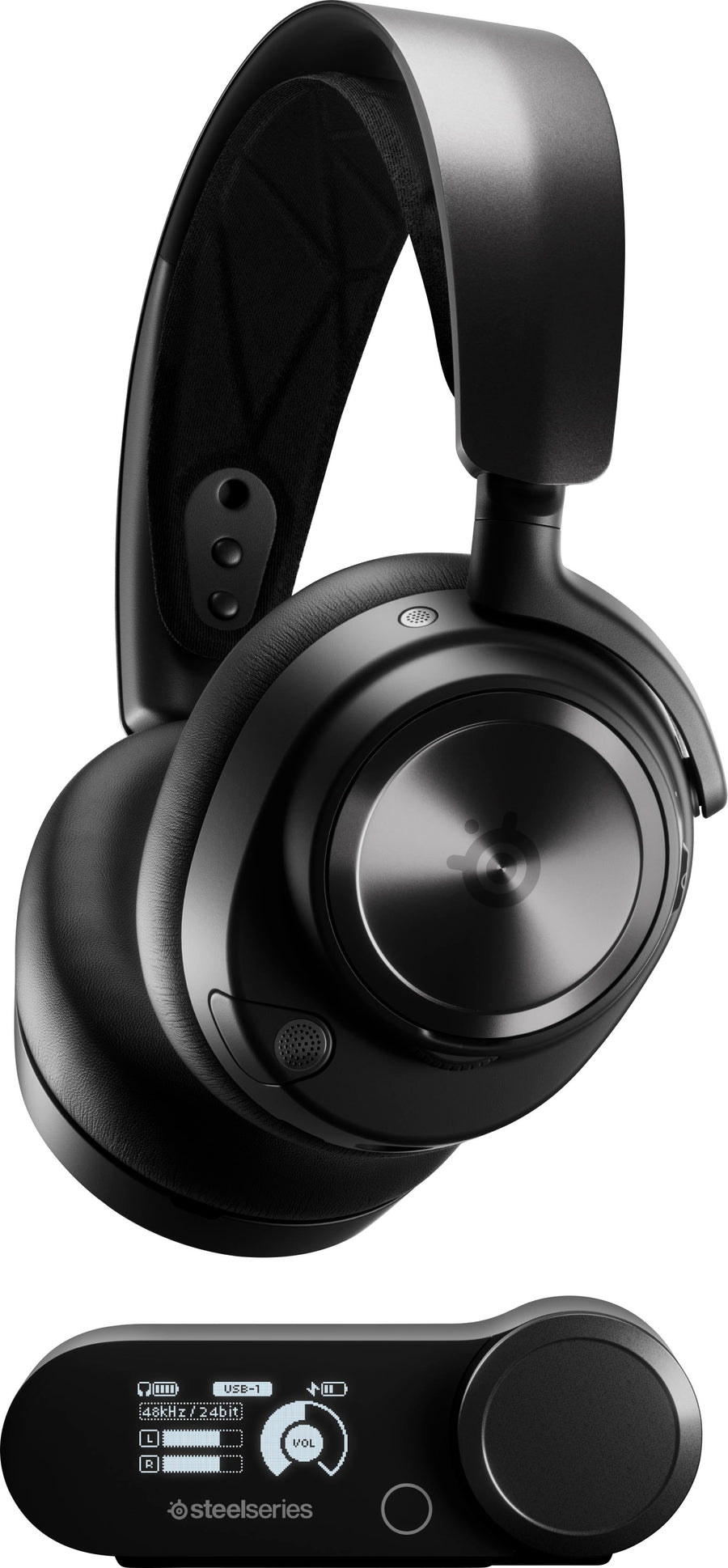 SteelSeries - Arctis Nova Pro Wireless Gaming Headset for PC, PS5, and PS4 - Black_0