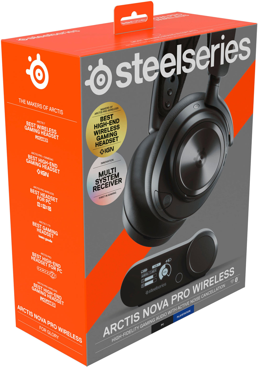 SteelSeries - Arctis Nova Pro Wireless Gaming Headset for PC, PS5, and PS4 - Black_5