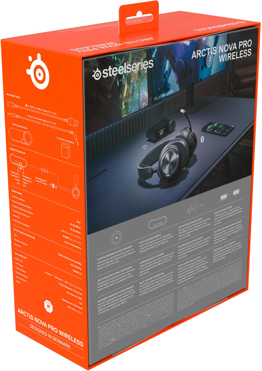 SteelSeries - Arctis Nova Pro Wireless Gaming Headset for PC, PS5, and PS4 - Black_6