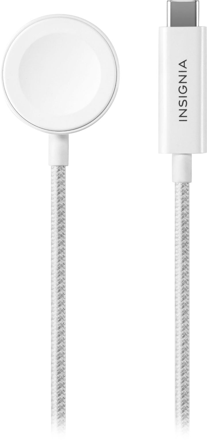 Insignia™ - 4' Magnetic Charging Cable for Apple Watch - White_0
