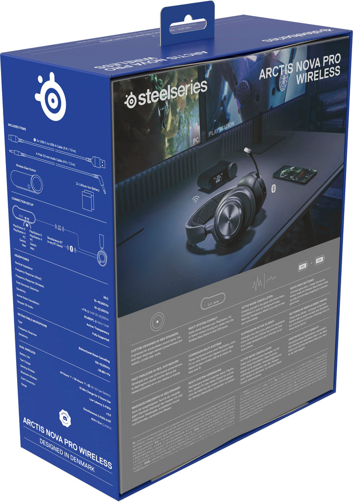 SteelSeries - Arctis Nova Pro Wireless Gaming Headset for PS5 and PS4 - Black_5