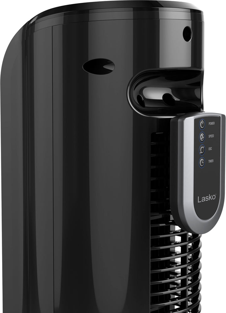 Lasko 3-Speed Oscillating Tower Fan with Timer and Remote Control - Black_4