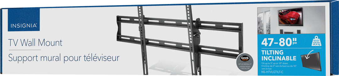 Insignia™ - Tilting TV Wall Mount for Most 47” – 90” TVs - Black_4
