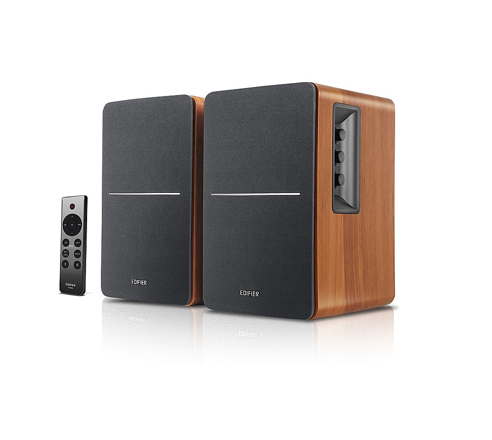 Edifier - R1280DBs Powered Bluetooth Bookshelf Speakers - Wood_0