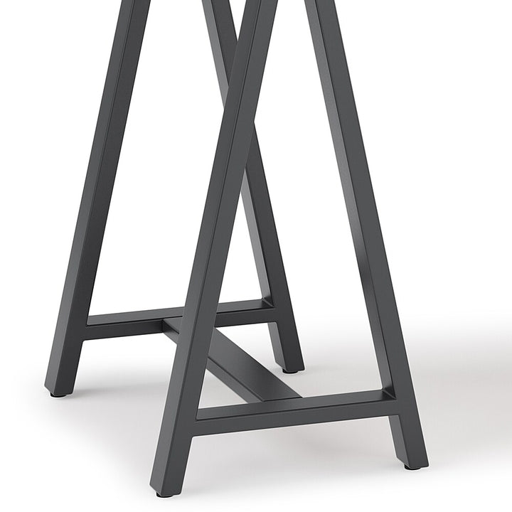 Simpli Home - Sawhorse Solid Veneer and Metal Desk - Walnut_9