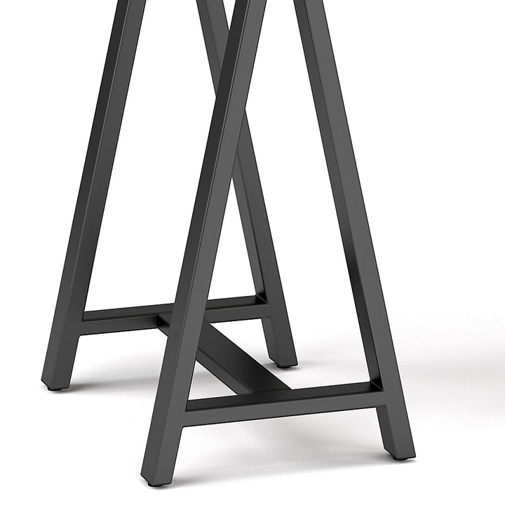 Simpli Home - Sawhorse Solid Veneer and Metal Desk - Walnut_8