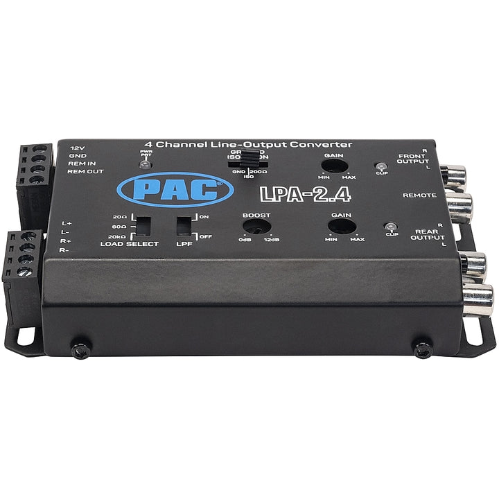 PAC - LocPRO Advanced 4-Channel Active Line Output Converter with Auto Turn-On - Black_0