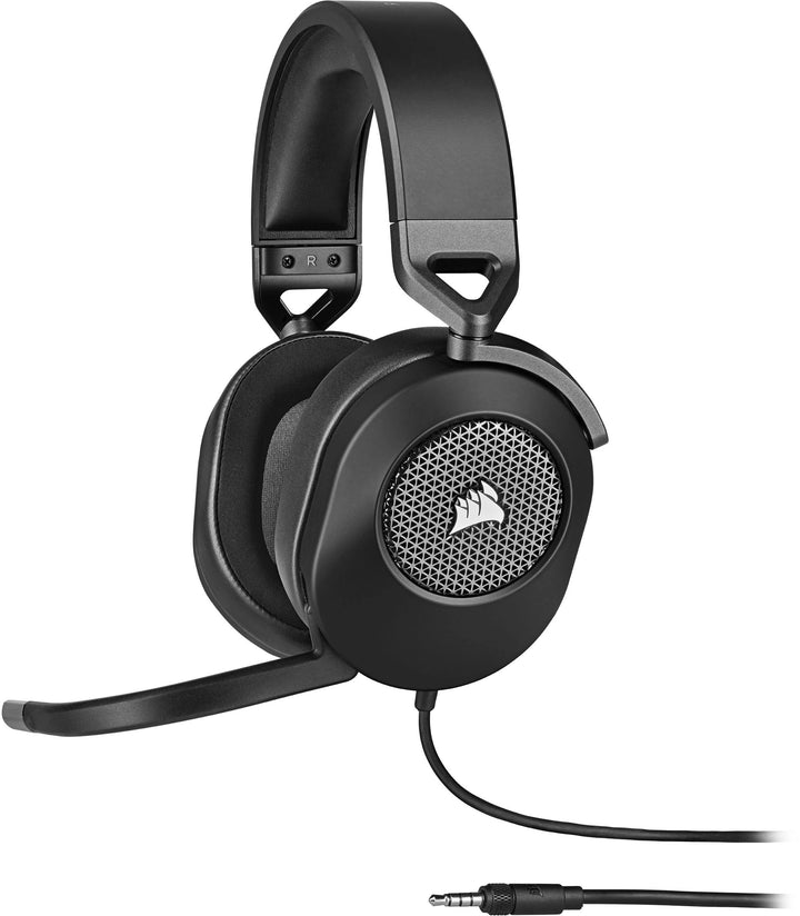 CORSAIR - HS65 SURROUND Wired 7.1 Surround Gaming Headset for PC, PS5, and PS4 with Sound ID Technology - Black_0