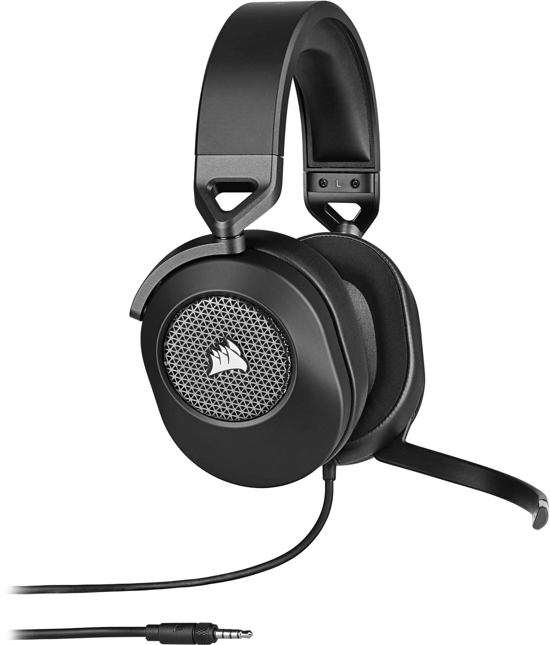 CORSAIR - HS65 SURROUND Wired 7.1 Surround Gaming Headset for PC, PS5, and PS4 with Sound ID Technology - Black_1