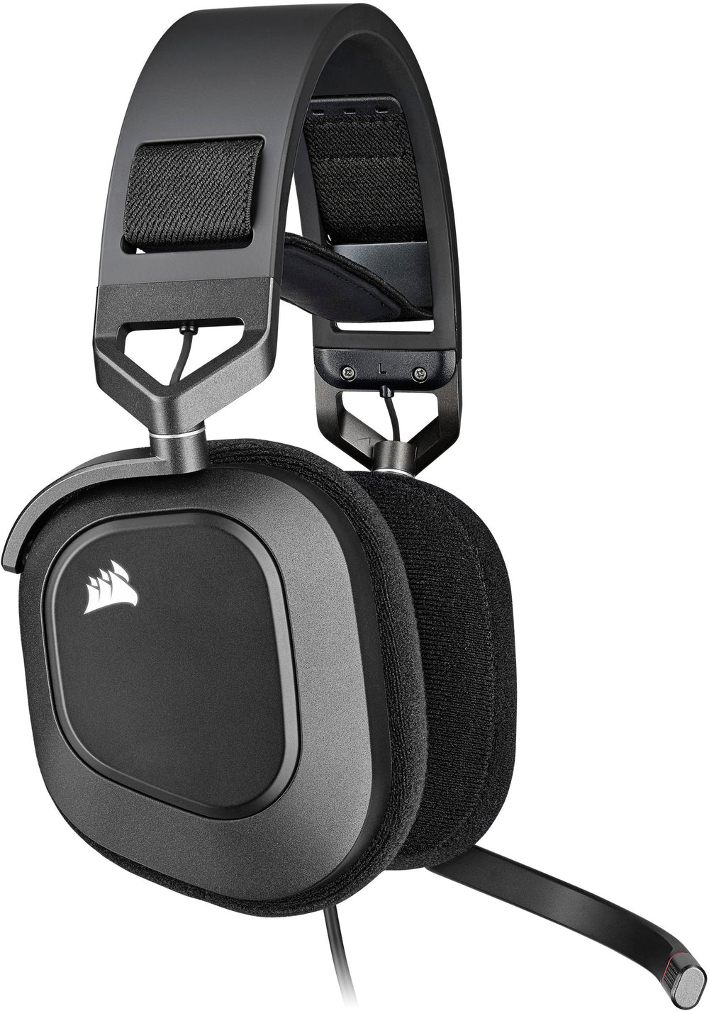 CORSAIR - HS80 RGB WIRED Dolby Atmos Gaming Headset for PC with Broadcast-Grade Omni-Directional Microphone - Carbon_1