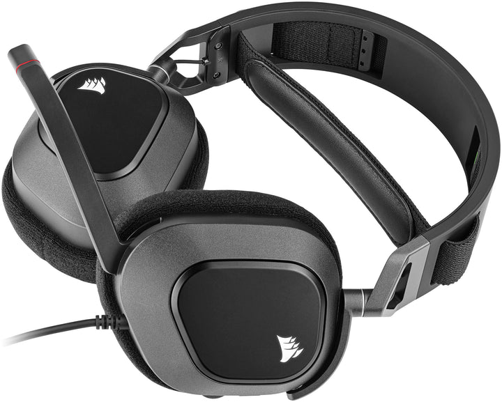 CORSAIR - HS80 RGB WIRED Dolby Atmos Gaming Headset for PC with Broadcast-Grade Omni-Directional Microphone - Carbon_10