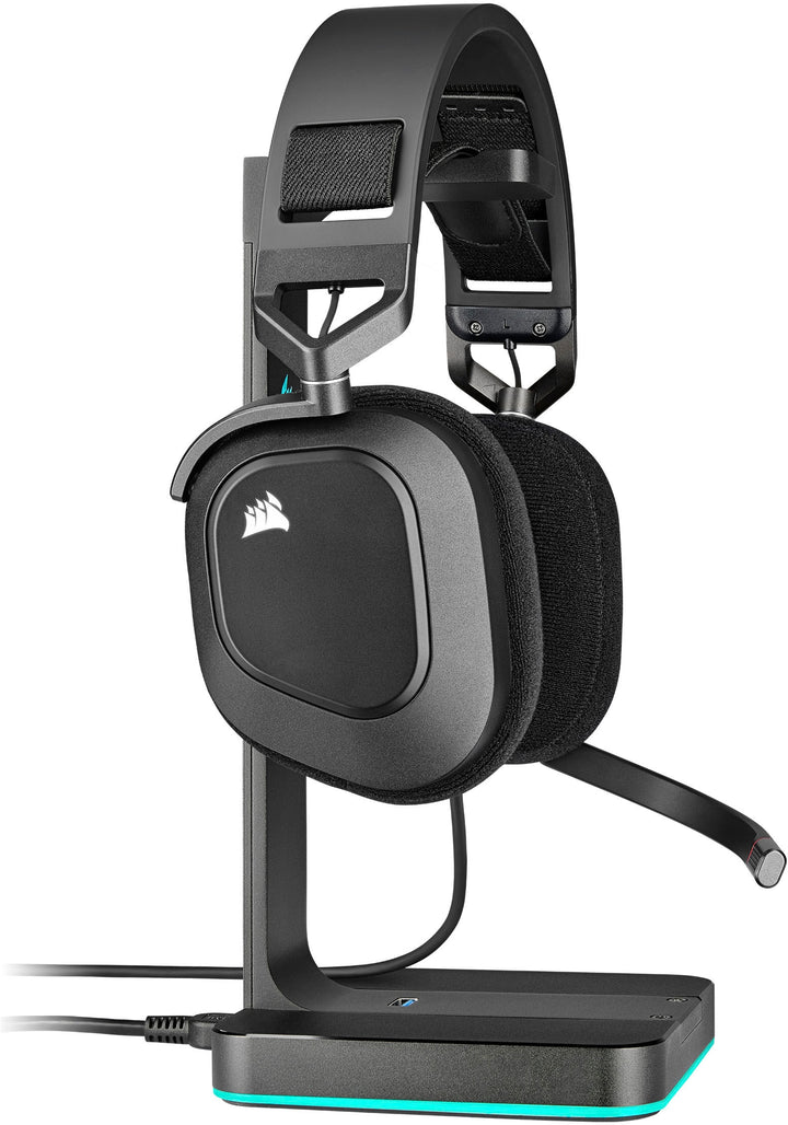 CORSAIR - HS80 RGB WIRED Dolby Atmos Gaming Headset for PC with Broadcast-Grade Omni-Directional Microphone - Carbon_9