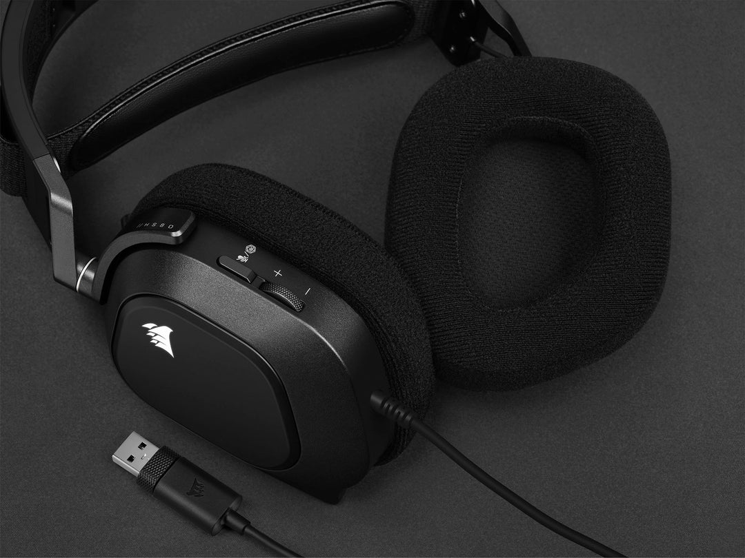 CORSAIR - HS80 RGB WIRED Dolby Atmos Gaming Headset for PC with Broadcast-Grade Omni-Directional Microphone - Carbon_6