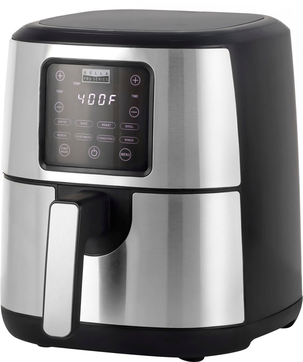 Bella Pro Series - 4.2-qt. Digital Air Fryer with Stainless Steel Finish - Stainless Steel_1