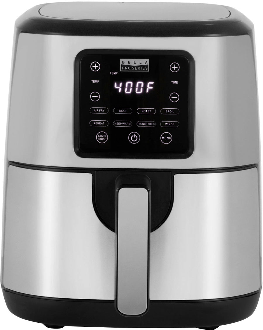 Bella Pro Series - 4.2-qt. Digital Air Fryer with Stainless Steel Finish - Stainless Steel_0