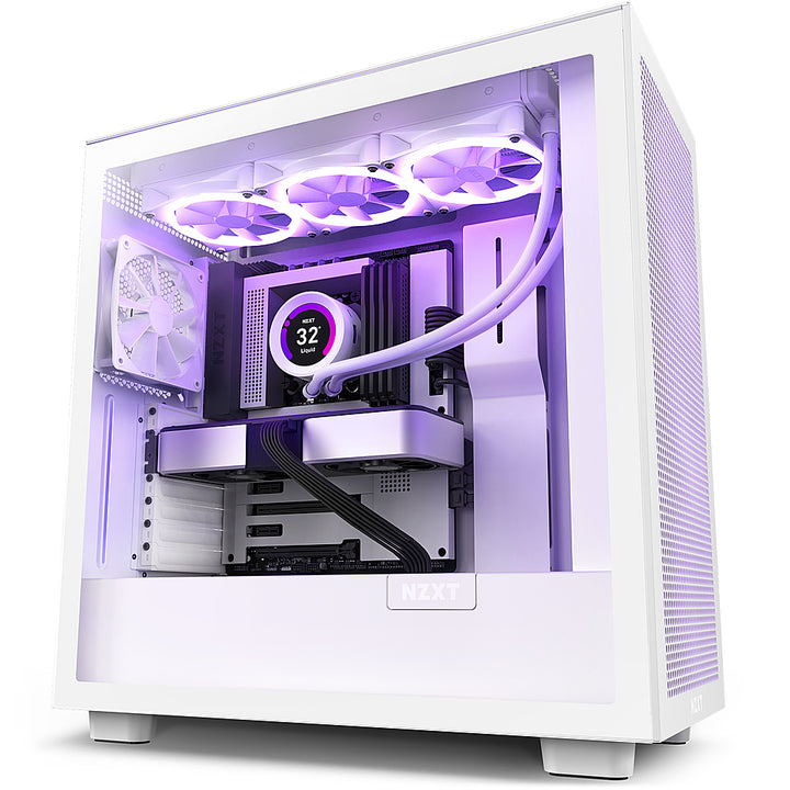 NZXT - H7 Flow ATX Mid-Tower Case - White_0