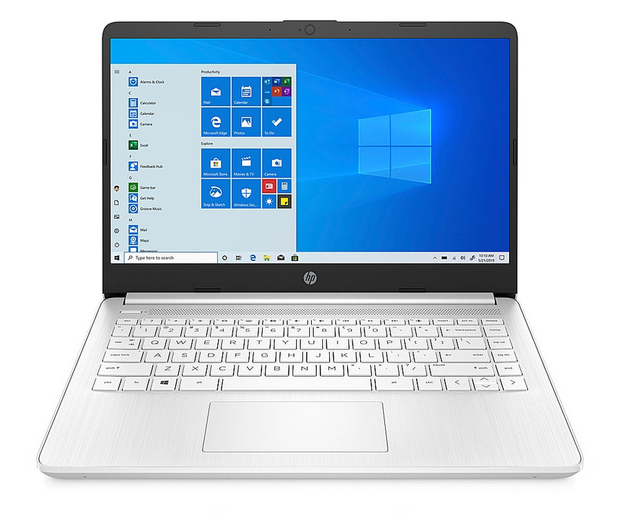 HP - 14" Laptop - Intel Celeron N4020 - 4GB Memory - 64GB eMMC - Snowflake white_0
