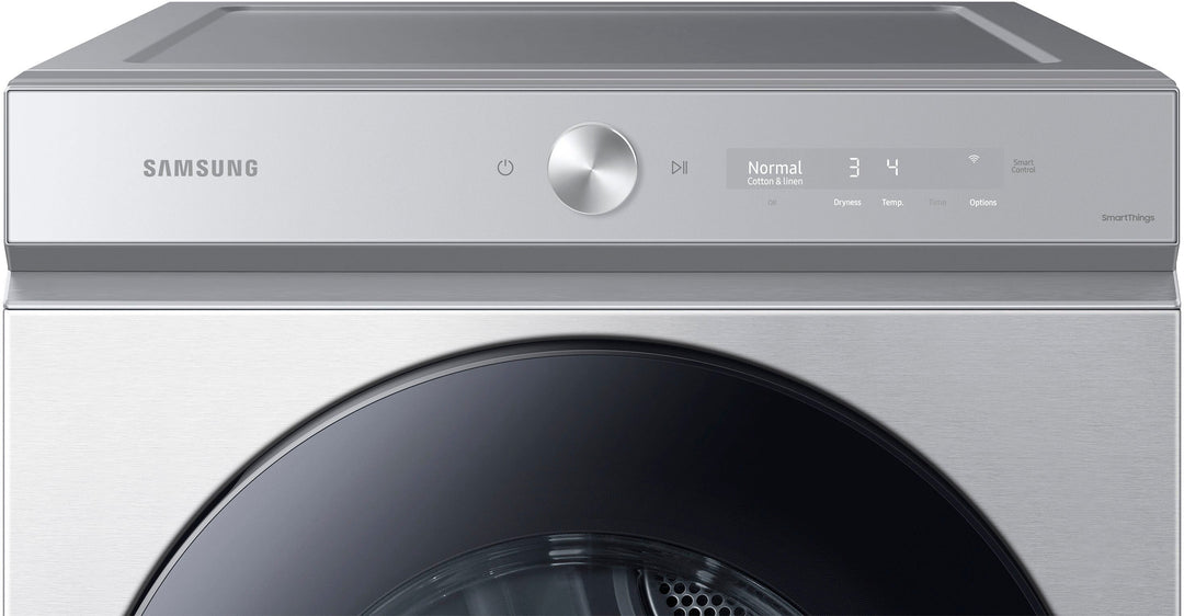 Samsung - Bespoke 7.6 cu. ft. Ultra Capacity Electric Dryer with Super Speed Dry and AI Smart Dial - Silver steel_4