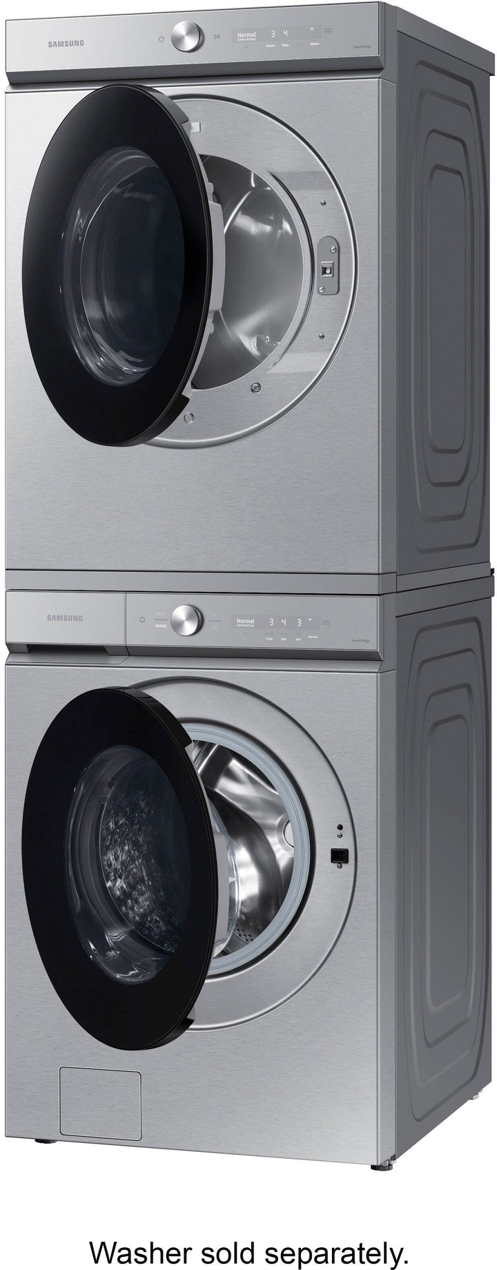 Samsung - Bespoke 7.6 cu. ft. Ultra Capacity Electric Dryer with Super Speed Dry and AI Smart Dial - Silver steel_9