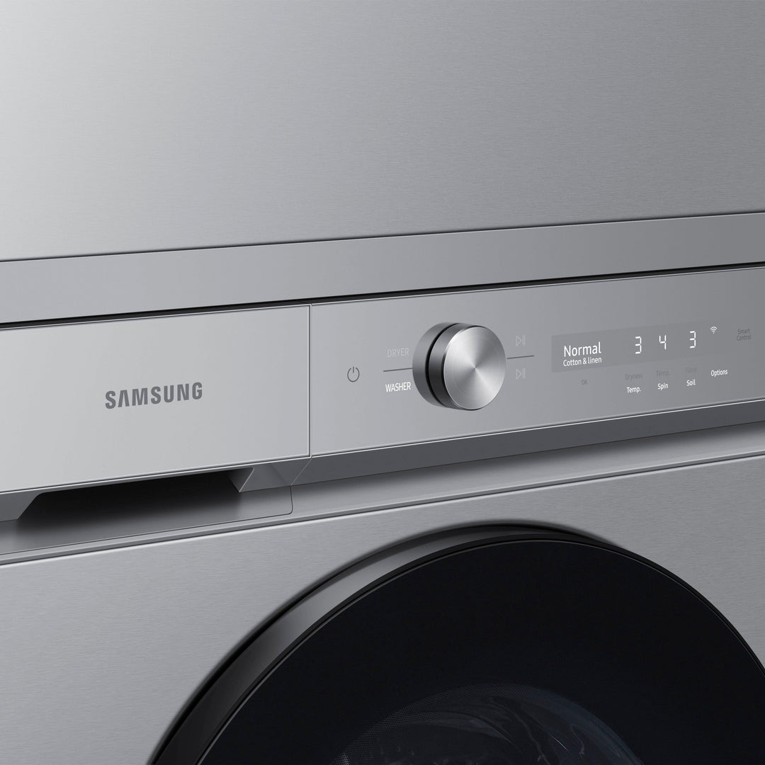 Samsung - Bespoke 7.6 cu. ft. Ultra Capacity Electric Dryer with Super Speed Dry and AI Smart Dial - Silver steel_8