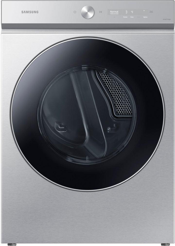 Samsung - Bespoke 7.6 cu. ft. Ultra Capacity Electric Dryer with AI Optimal Dry and Super Speed Dry - Silver steel_0