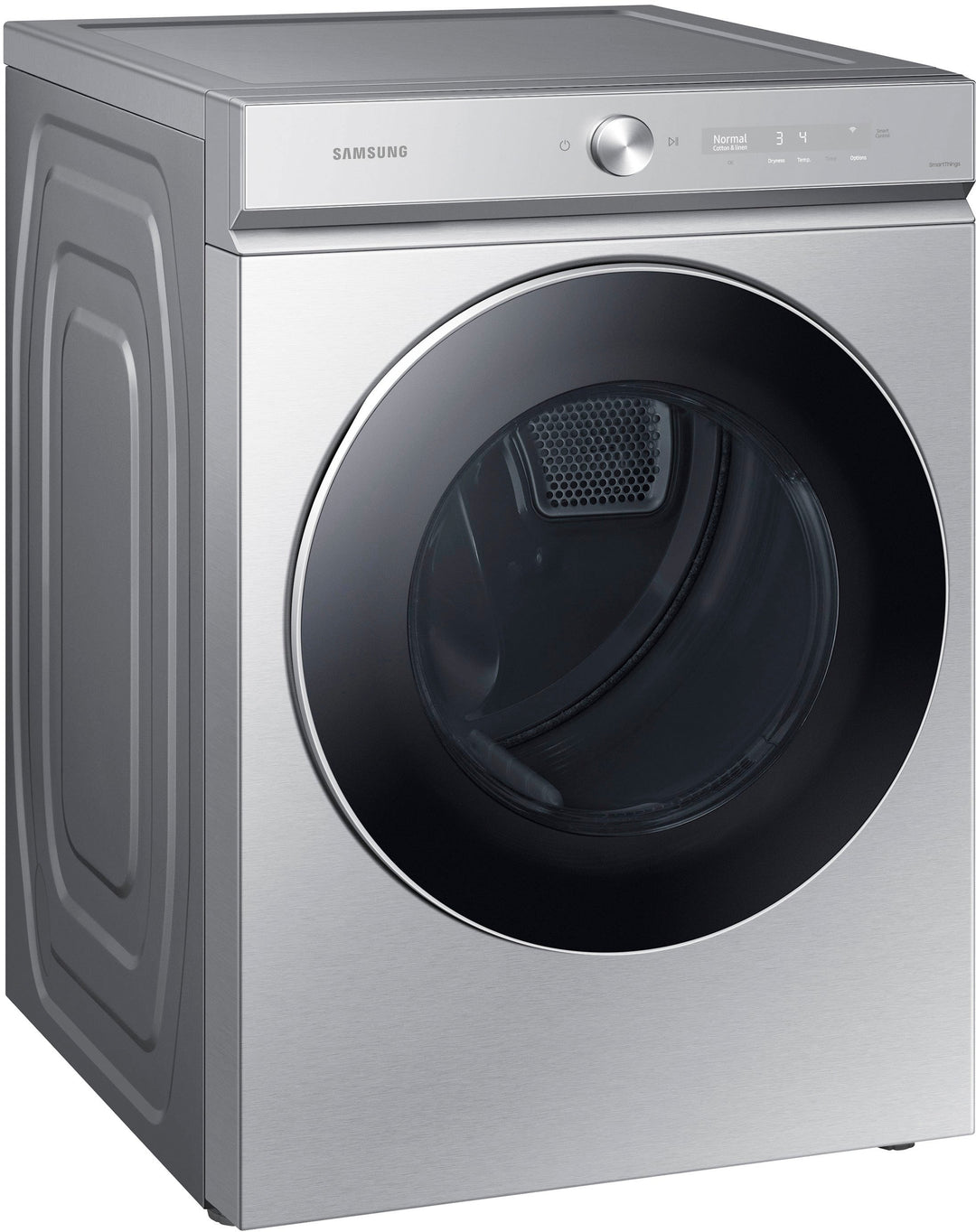 Samsung - Bespoke 7.6 cu. ft. Ultra Capacity Electric Dryer with AI Optimal Dry and Super Speed Dry - Silver steel_3