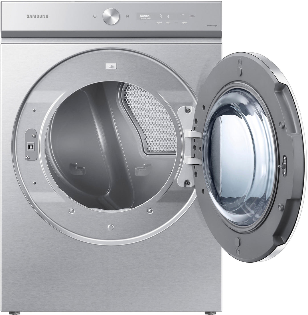 Samsung - Bespoke 7.6 cu. ft. Ultra Capacity Electric Dryer with AI Optimal Dry and Super Speed Dry - Silver steel_12