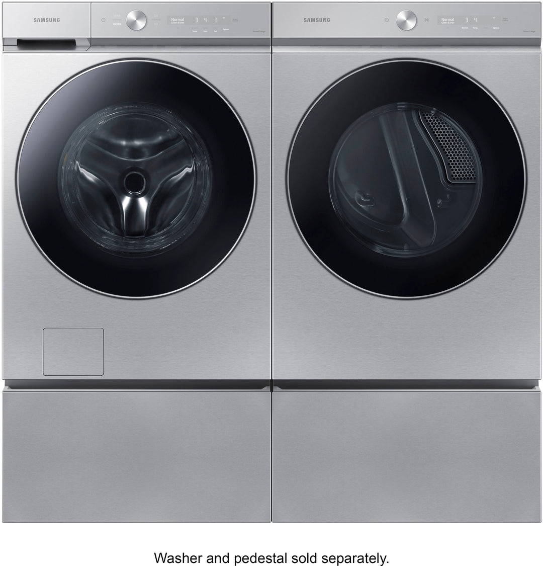 Samsung - Bespoke 7.6 cu. ft. Ultra Capacity Electric Dryer with AI Optimal Dry and Super Speed Dry - Silver steel_10